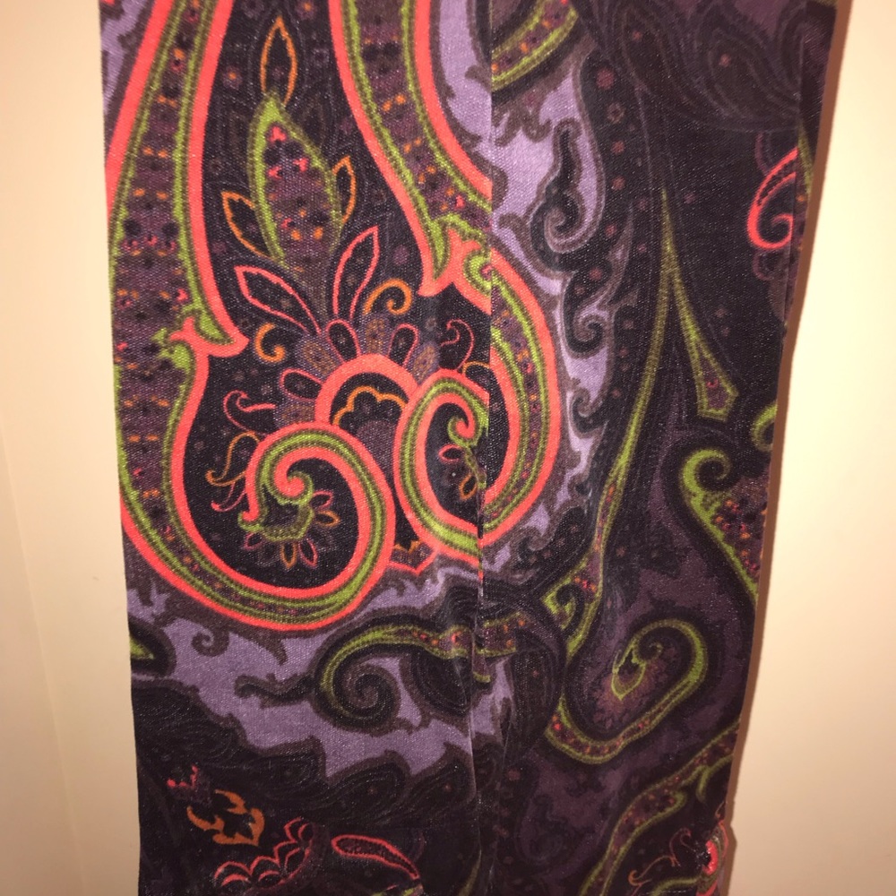 Beautiful paisley brushed velvet